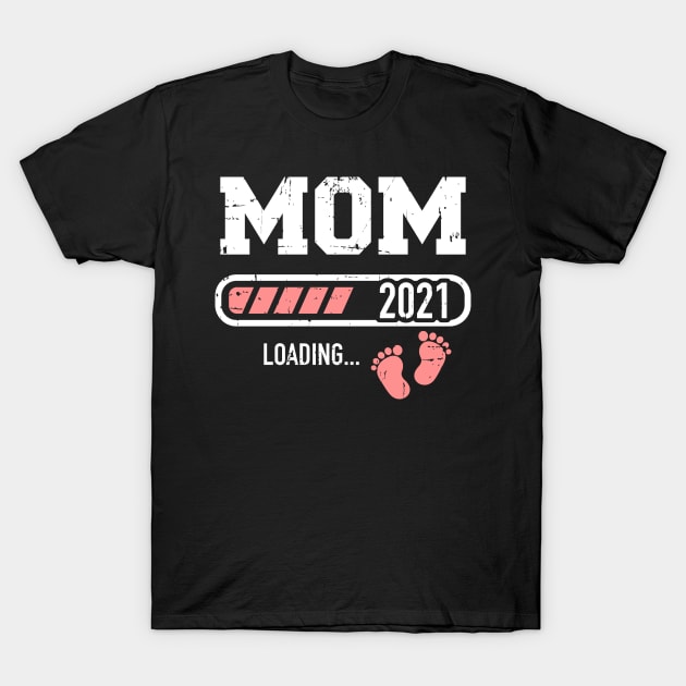Mom 2021 loading T-Shirt by Designzz